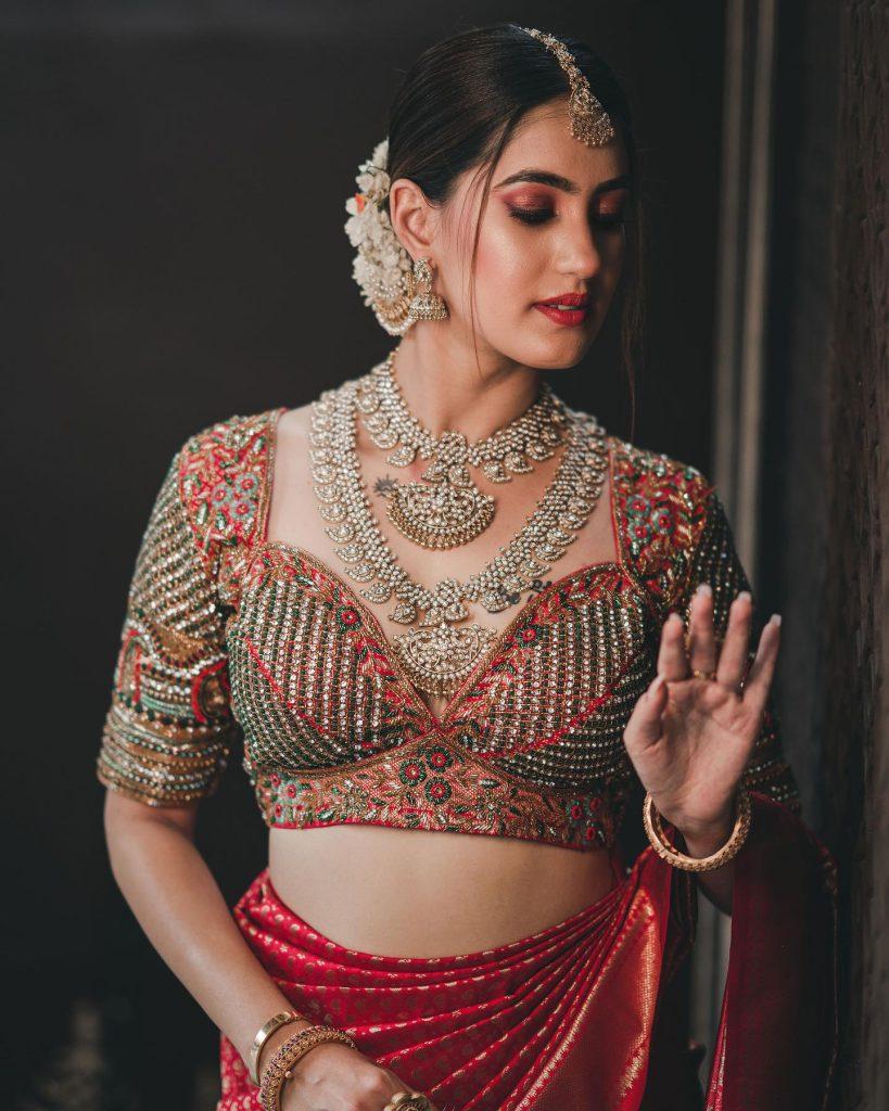 bridal blouse designs for silk sarees