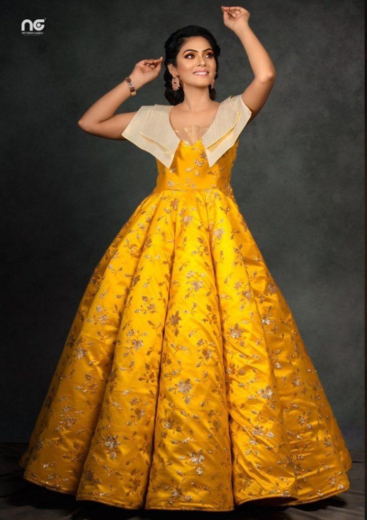 Yellow ball gown bangalore